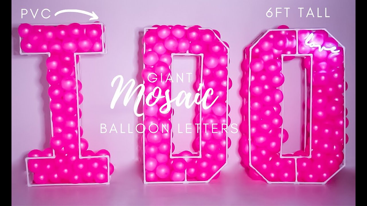 CREATE Amazing Mosaic Balloon Frames With PVC Pipes Easily