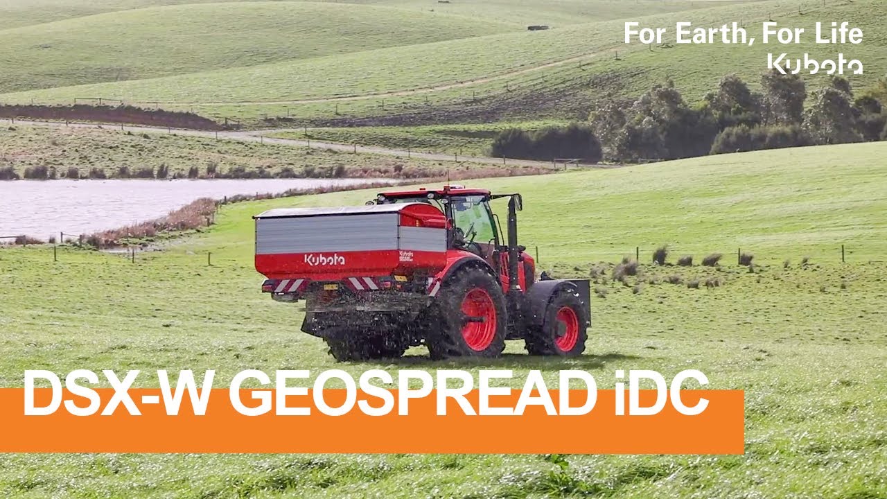 Kubota DSX-W GEOSPREAD iDC disc spreaders | #Kubota 2024