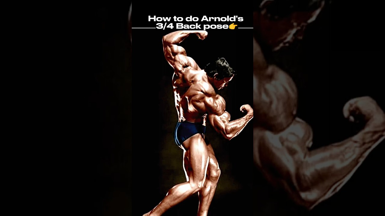 Arnold's 3/4 back pose 😍 