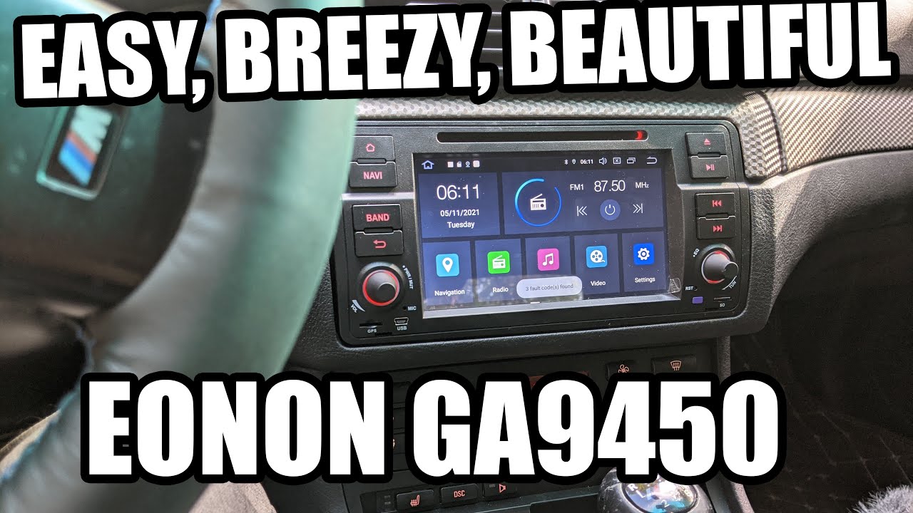 OEM-style CarPlay/AA in my 20 year old BMW! (EONON GA9450 installation)