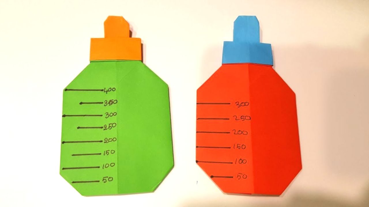 how to make a paper baby bottle