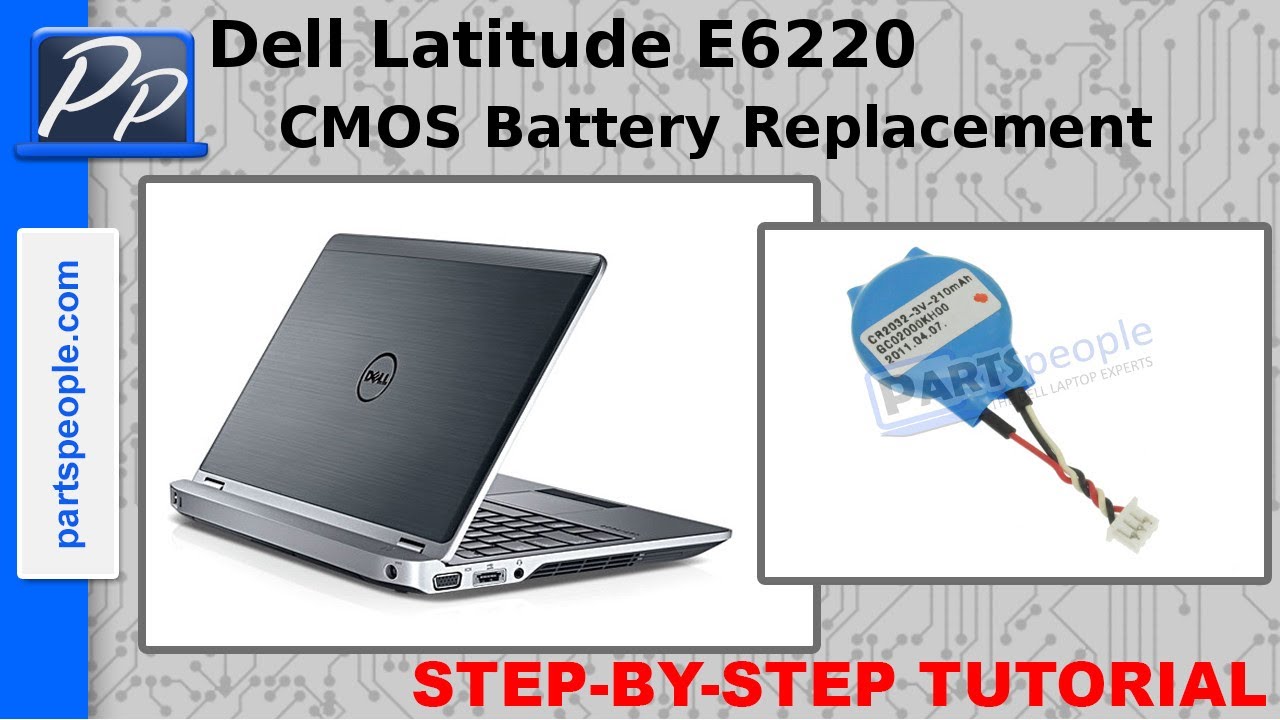 Dell Latitude E6220 CMOS Battery Video Tutorial Teardown