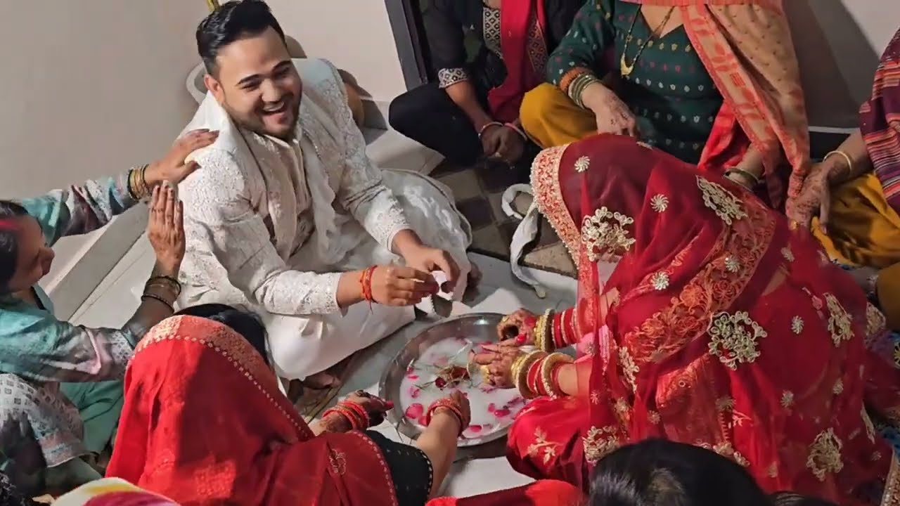 Kangana Rasam 😂💍|  Who Wins??  #WeddingRituals #wedding 
