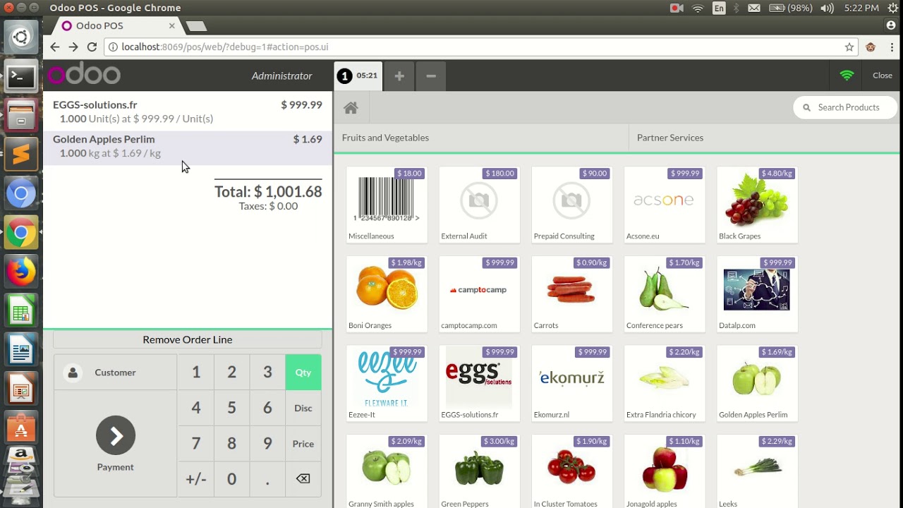 pos order line remove