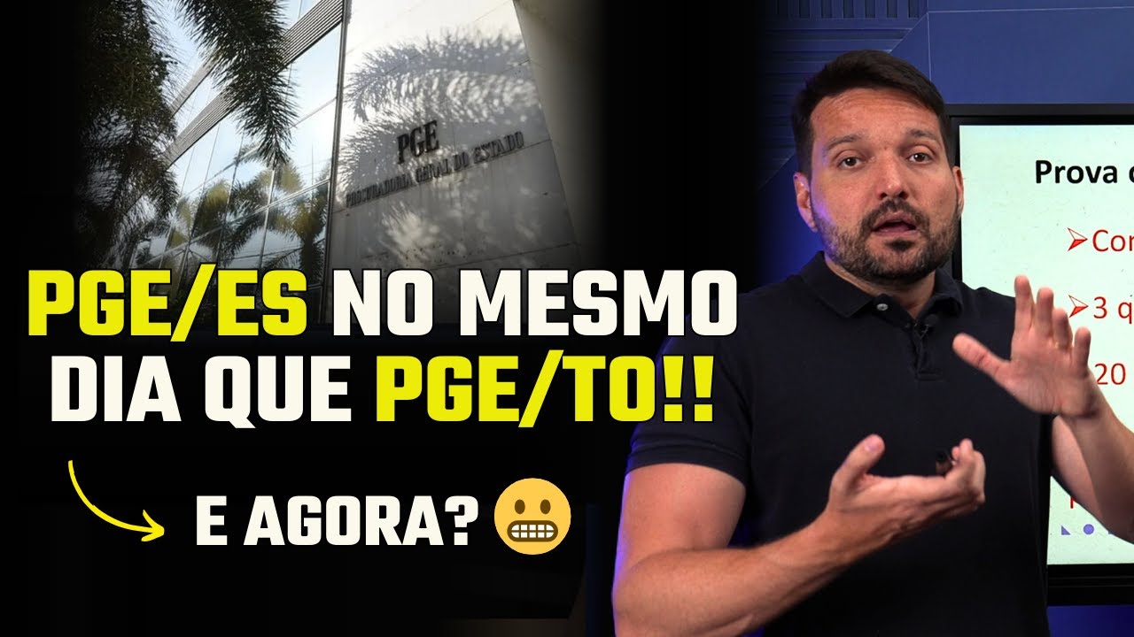 Análise do edital da PGE Espírito Santo!