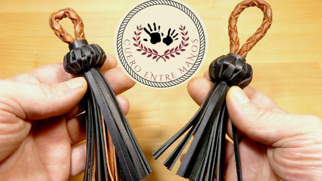 📌LLAVERO MOSQUERO👌aprende a hacer tu llavero con (Cuero)