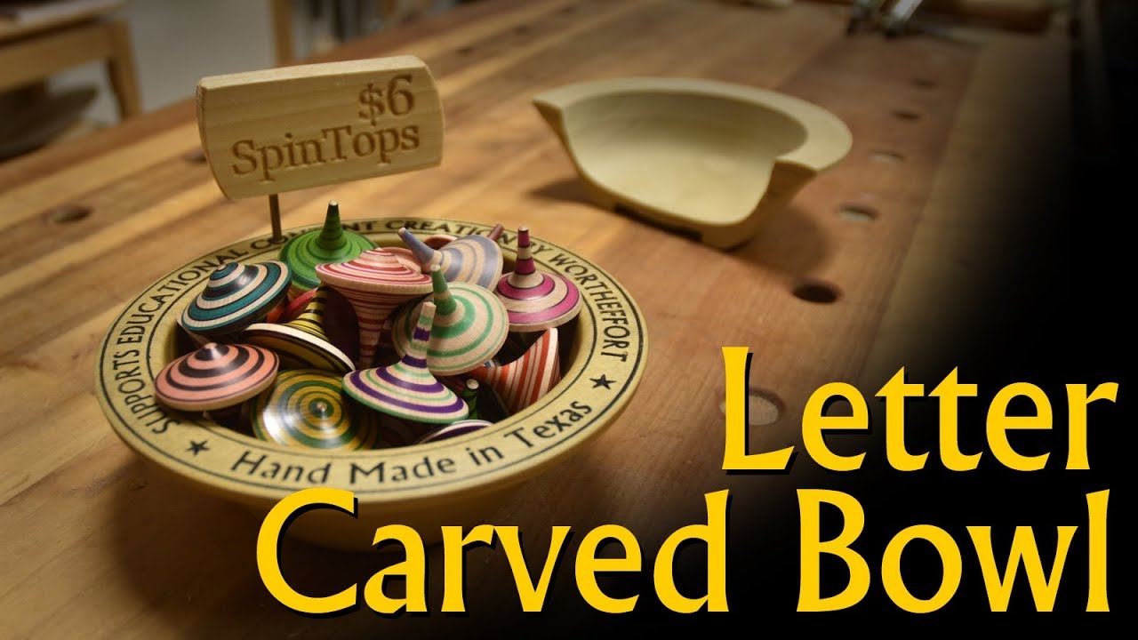 Carved Rim Bowl Display
