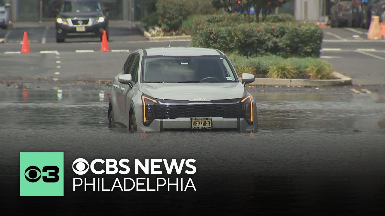 Heavy rain floods streets, buildings in South Jersey, Philadelphia area