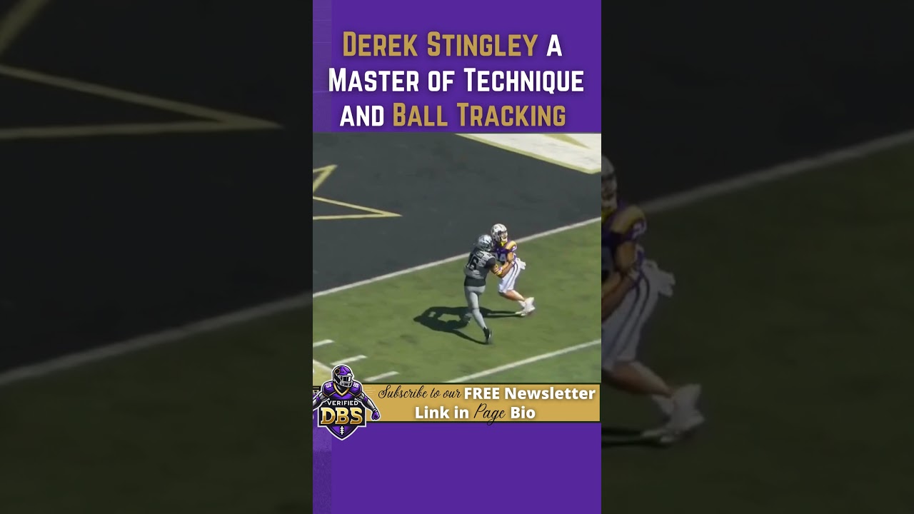 Derek Stingley Jr.: A Master of Technique and Ball Tracking !