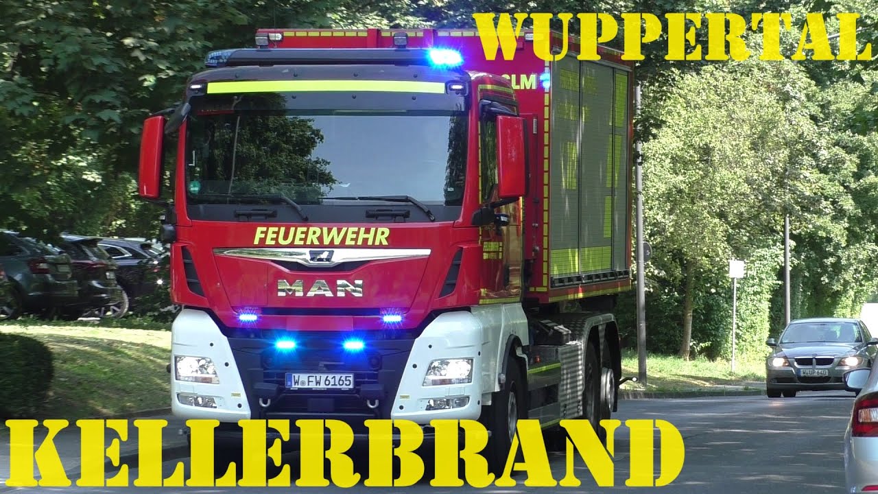 [KELLERBRAND in WUPPERTAL] EINSATZ für die FEUERWEHR WUPPERTAL #MontisEinsatzfahrten