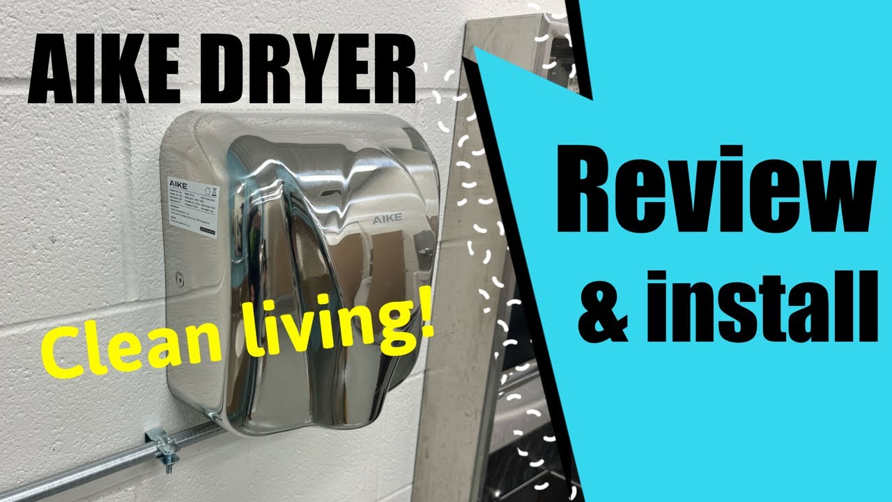 *Budget* Aike Hand Dryer Review & Install (Model AK2812) 120V with excellent power!