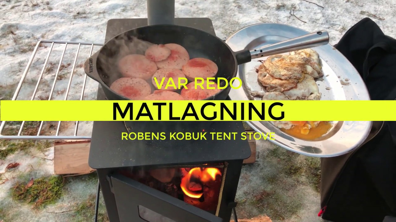 Matlagning på Robens Kobuk tent stove