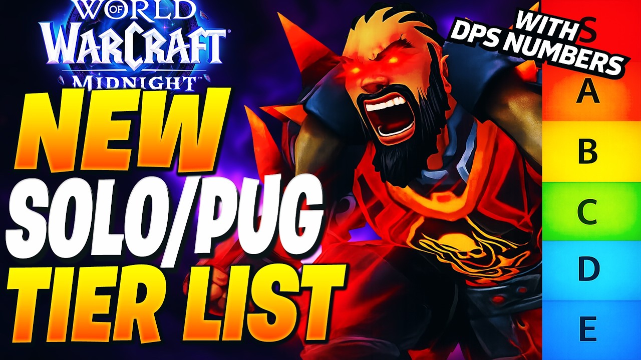 RANKING BEST SOLO PUG DPS CLASSES RIGHT NOW! WoW Midnight Tier List (NEW META)