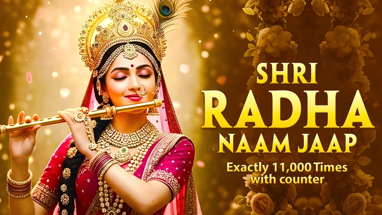 अखंड श्री राधा नाम जप 11000 Baar Shri Radha Naam Jaap 11000 Times Radha Naam Dhun | Peace Tunes