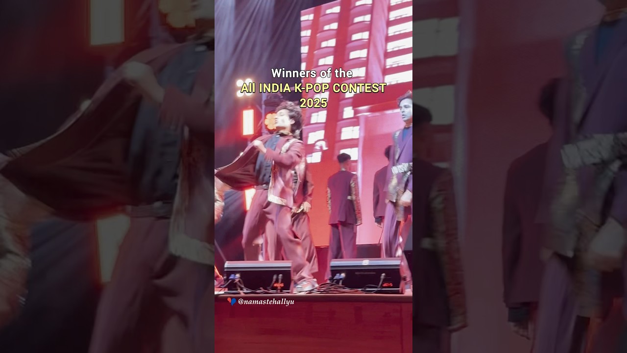 Winners of the All India K-pop Contest 2025🥇| #kpop #seventeen #zerobaseone #ailee #kpopindia #fyp