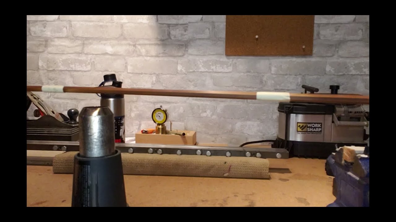 Removing twist in bamboo fly rod blank