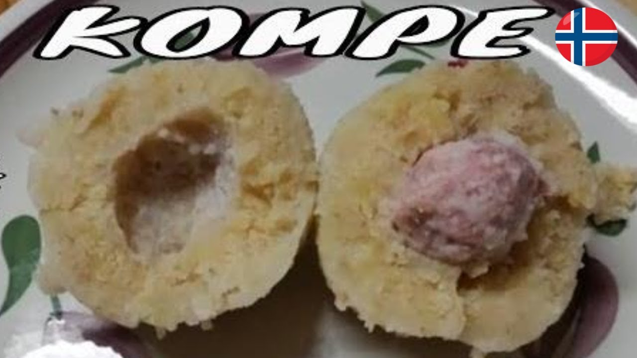 NORWEGIAN FOOD CALLED KOMPE | SOUTH NORWEGIAN POTATOBALL | NORSK MAT | SØRLANDSKOMPE,