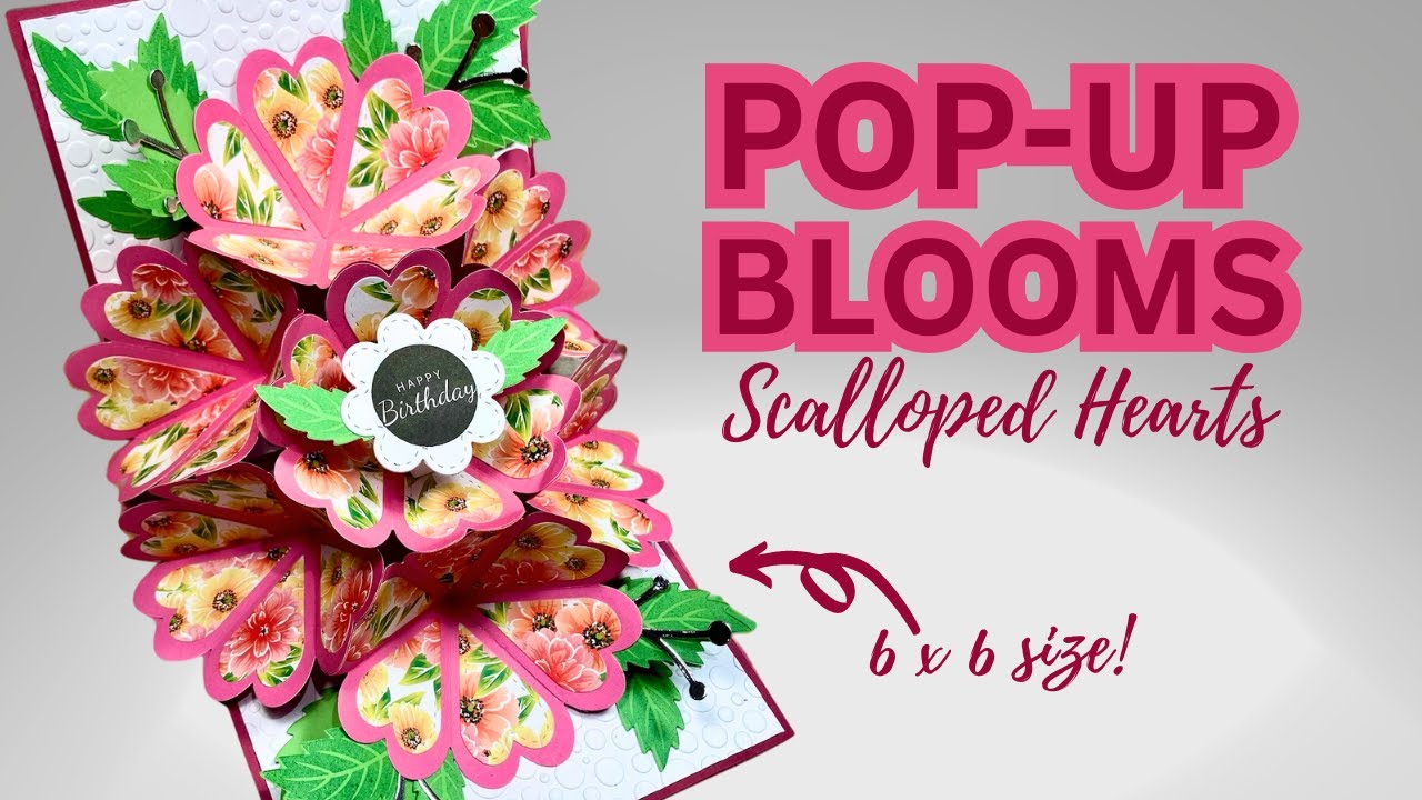 NEW Scallop Hearts | Pop-Up Bloom Card