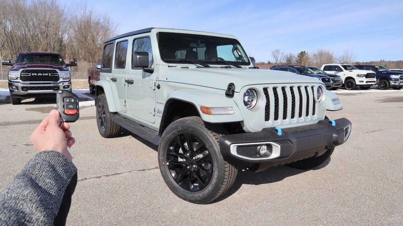 2023 Jeep Wrangler Sahara 4Xe: Start Up, Walkaround, POV, Test Drive and Review