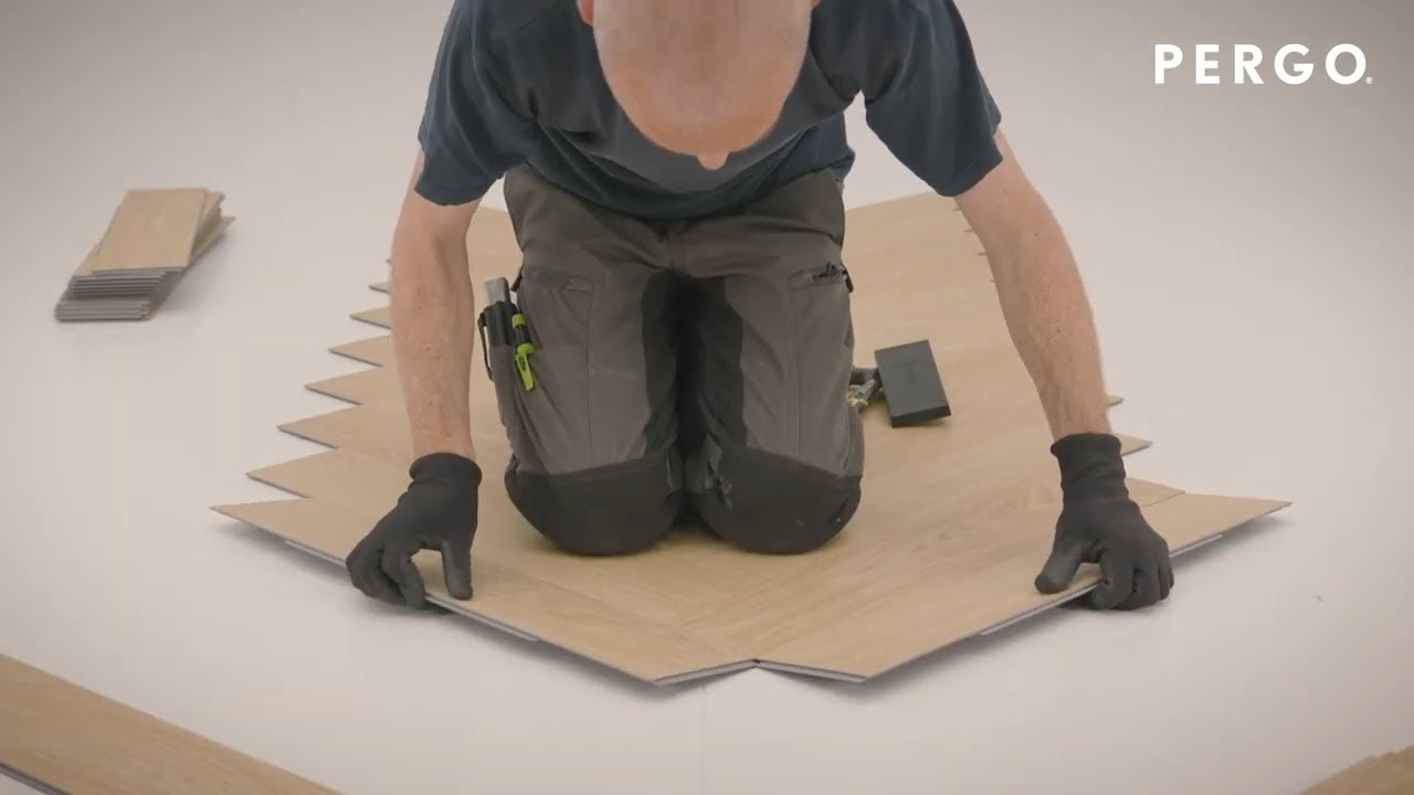 How to install a vinyl herringbone floor from Pergo