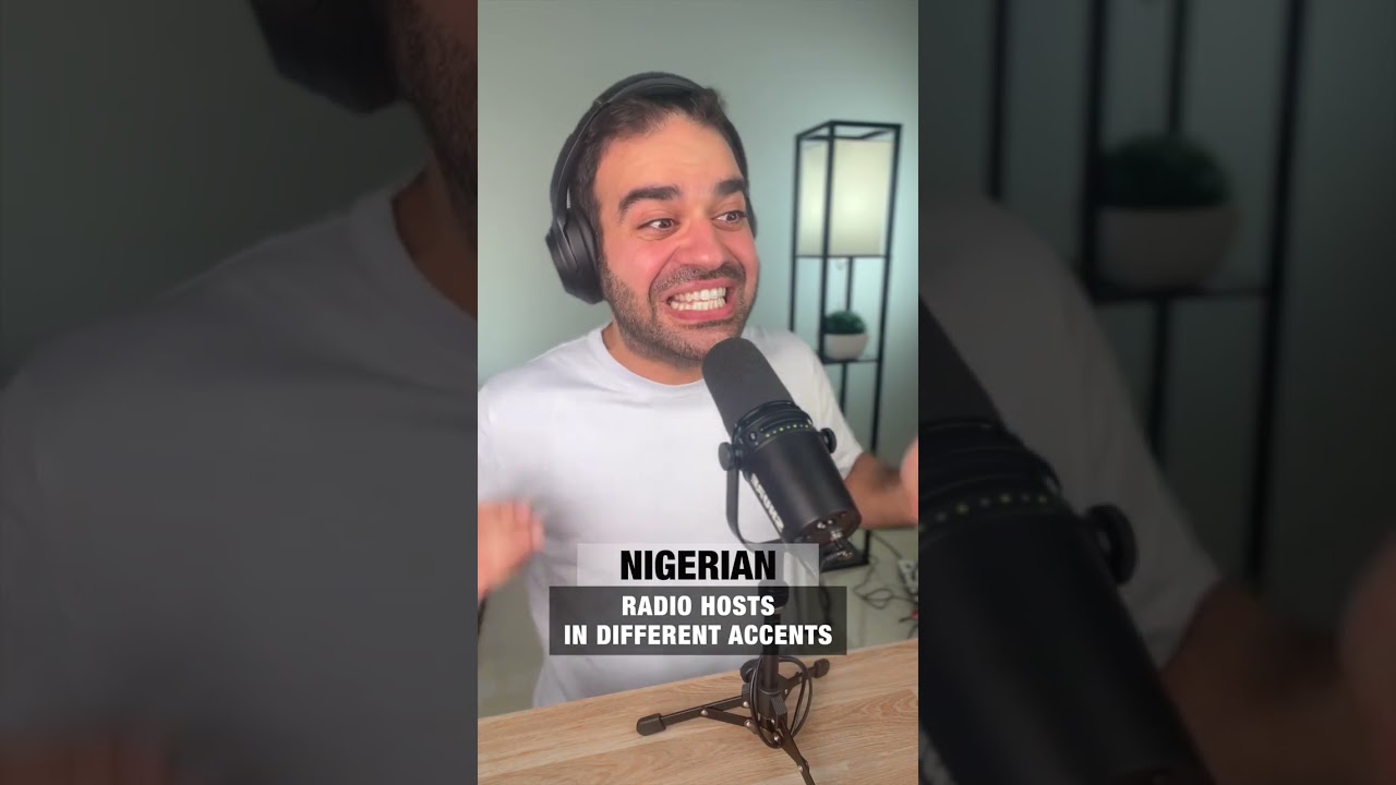 Radio hosts in different accents