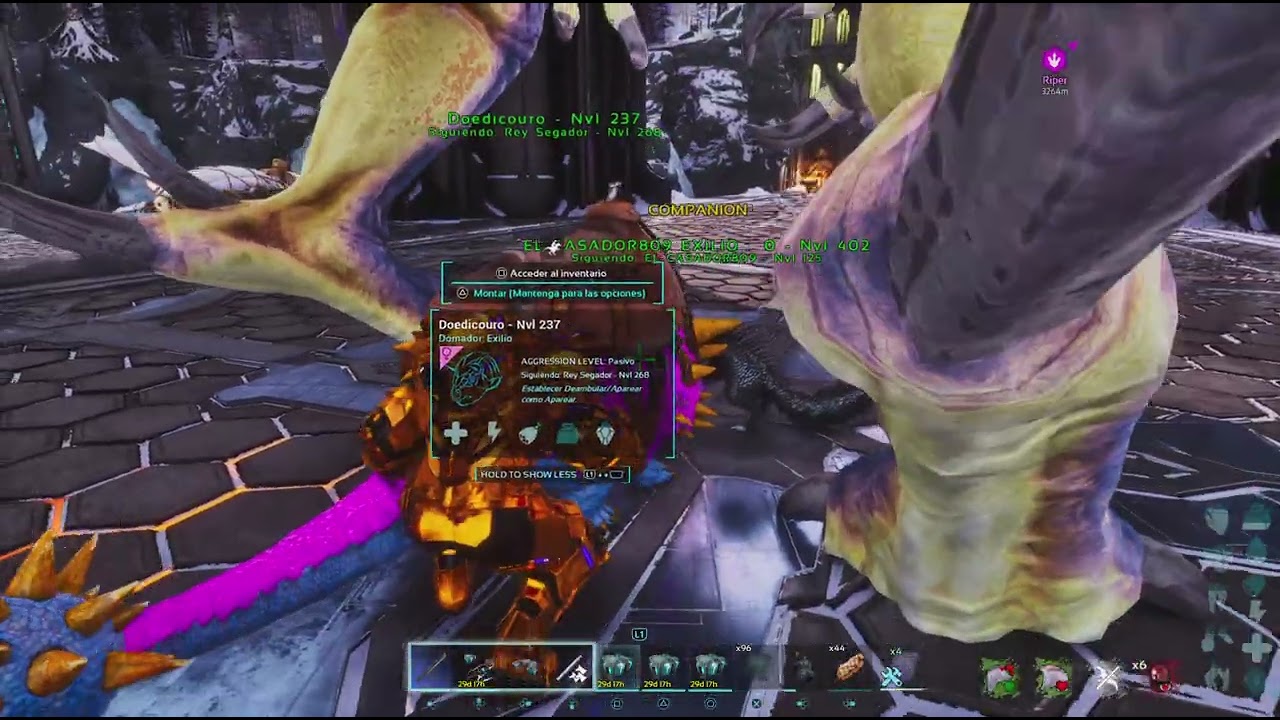 ARK Survival Ascended_no lo puedo creer llegue a 50 y la gargola😱😱