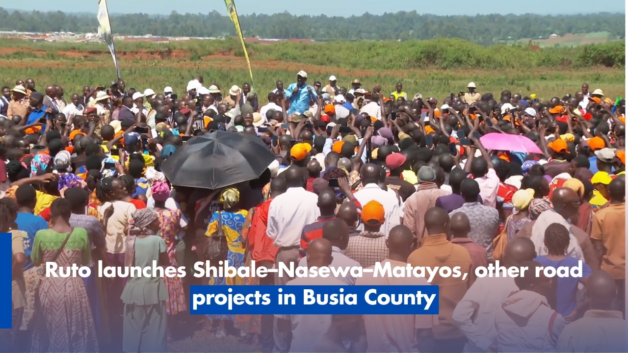 Ruto launches Shibale–Nasewa–Matayos, other road projects in Busia County