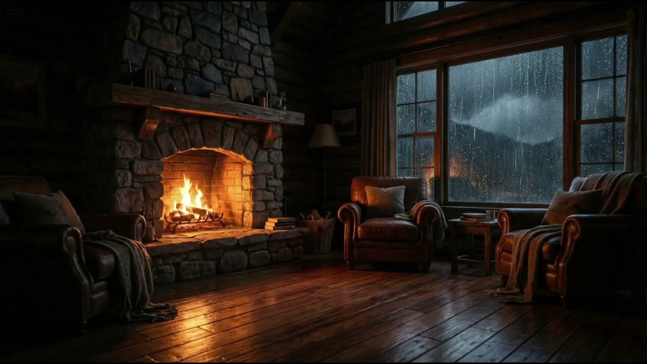 Cozy Crackling Fire Ambience
