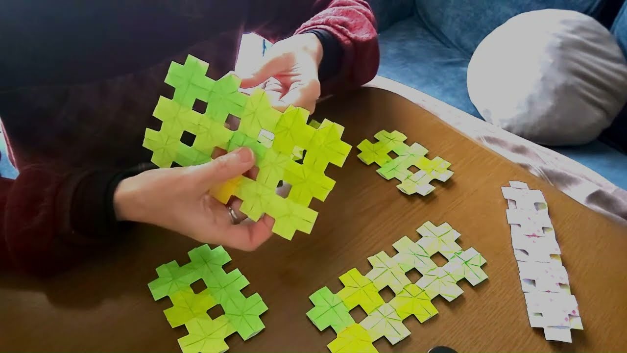 やっこさんで作る簡単バスケット❋実用折紙