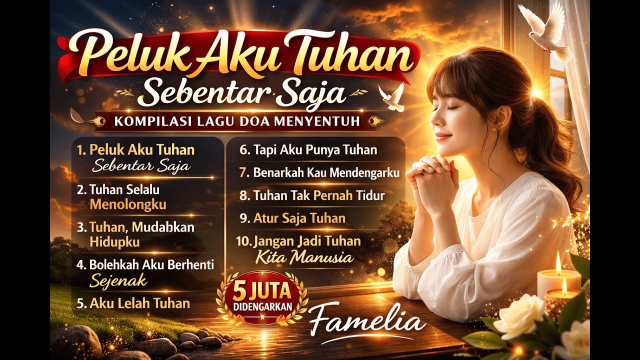 Peluk Aku Tuhan Sebentar Saja – 1 Jam Lagu Doa Penenang Hati | 5 Juta Pendengar