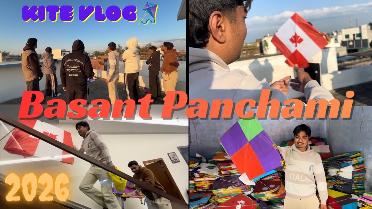 BASANT PANCHAMI 2026 ! Kite Vlog ! Kite Flying  | Kites | Sangrur aale 😎