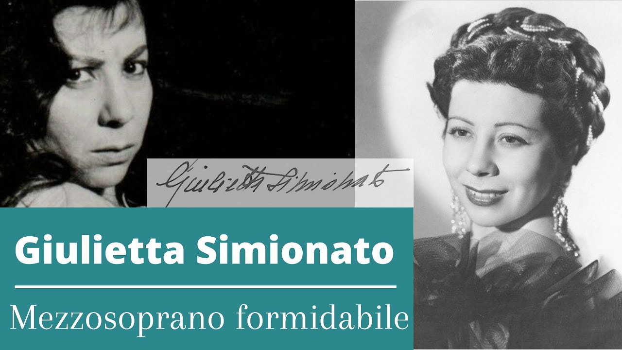 Giulietta Simionato - Mezzosoprano formidabile BREVE BIOGRAFIA