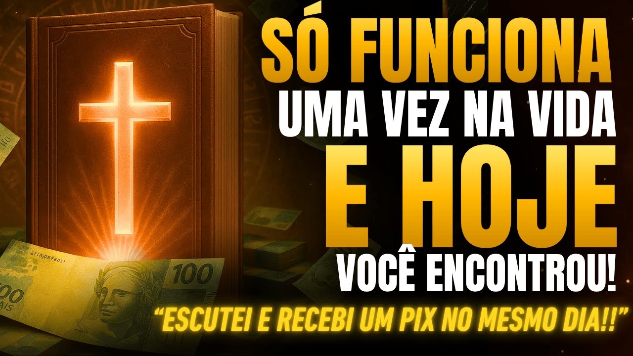 S&Oacute; FUNCIONA UMA VEZ NA VIDA... E HOJE VOC&Ecirc; A ENCONTROU. ORA&Ccedil;&Atilde;O PODEROSA, O DINHEIRO SURGE DO NADA!
