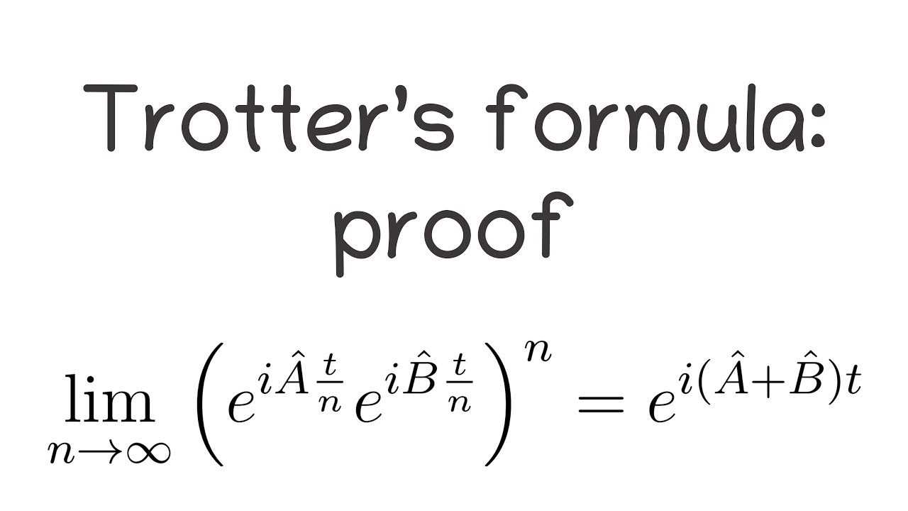 Trotter's formula: proof