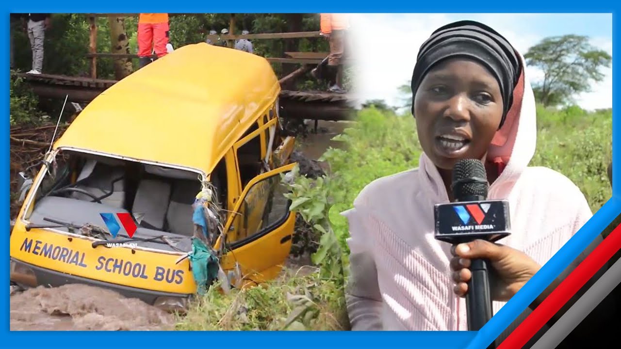 MASHUHUDA WASIMULIA AJALI YA GARI YA SHULE ILIYOSOMBWA NA MAFURIKIO IKIWA NA WANAFUNZI 11 ARUSHA
