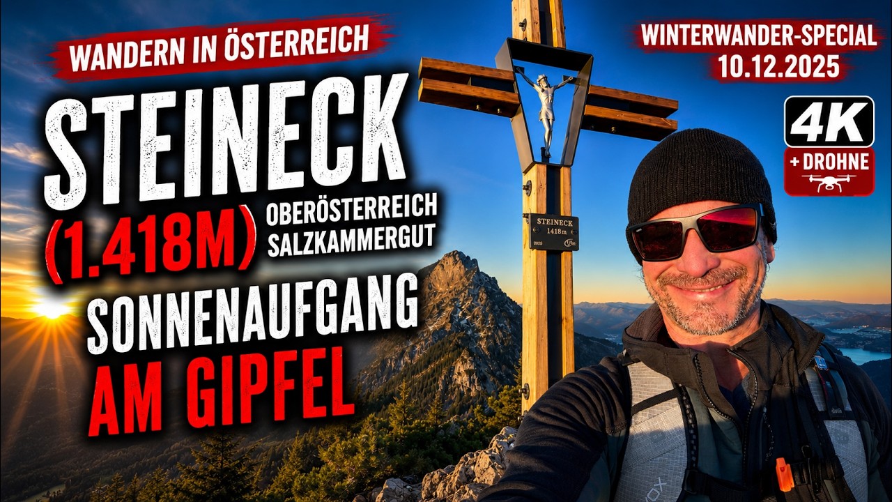 Winterwanderung auf das STEINECK (1.418m) zum Sonnenaufgang am 10.12.2025 #winterwanderlust