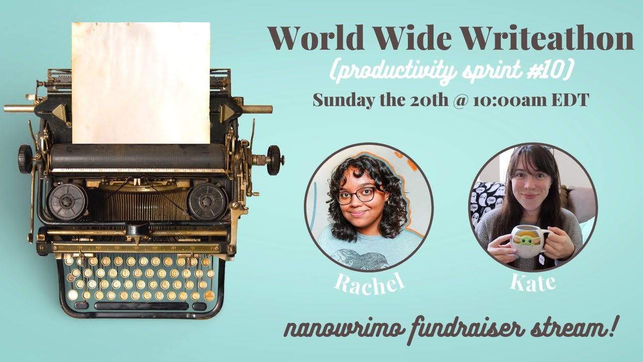 World Wide Writeathon Productivity Sprint #10 | NANOWRIMO FUNDRAISER! | March 2022