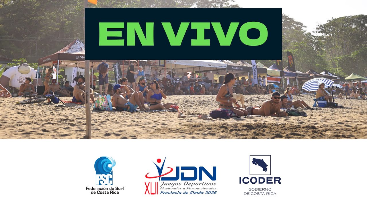 🔴 JUEGOS DEPORTIVOS NACIONALES LIMÓN 2026 | EXHIBICIÓN DE SURF PLAYA COCLES