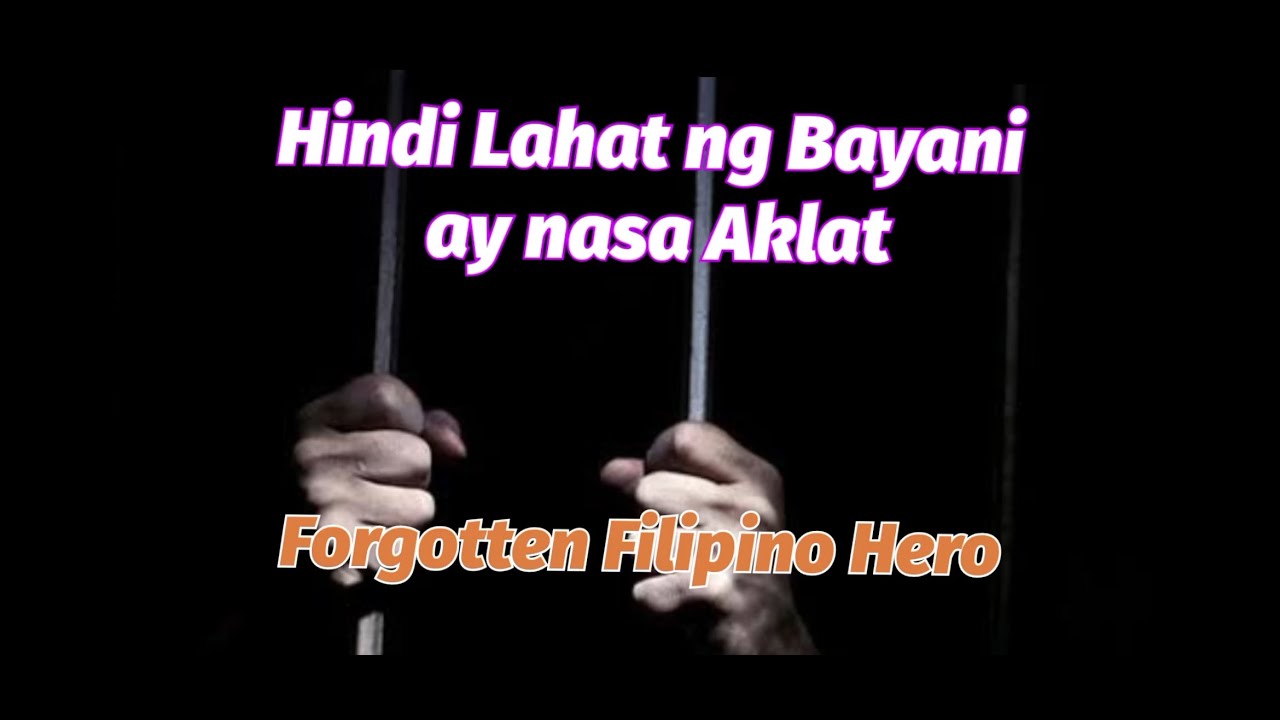 Bayaning nag Voilin Patungo sa bitayan, Forgotten Filipino Hero.