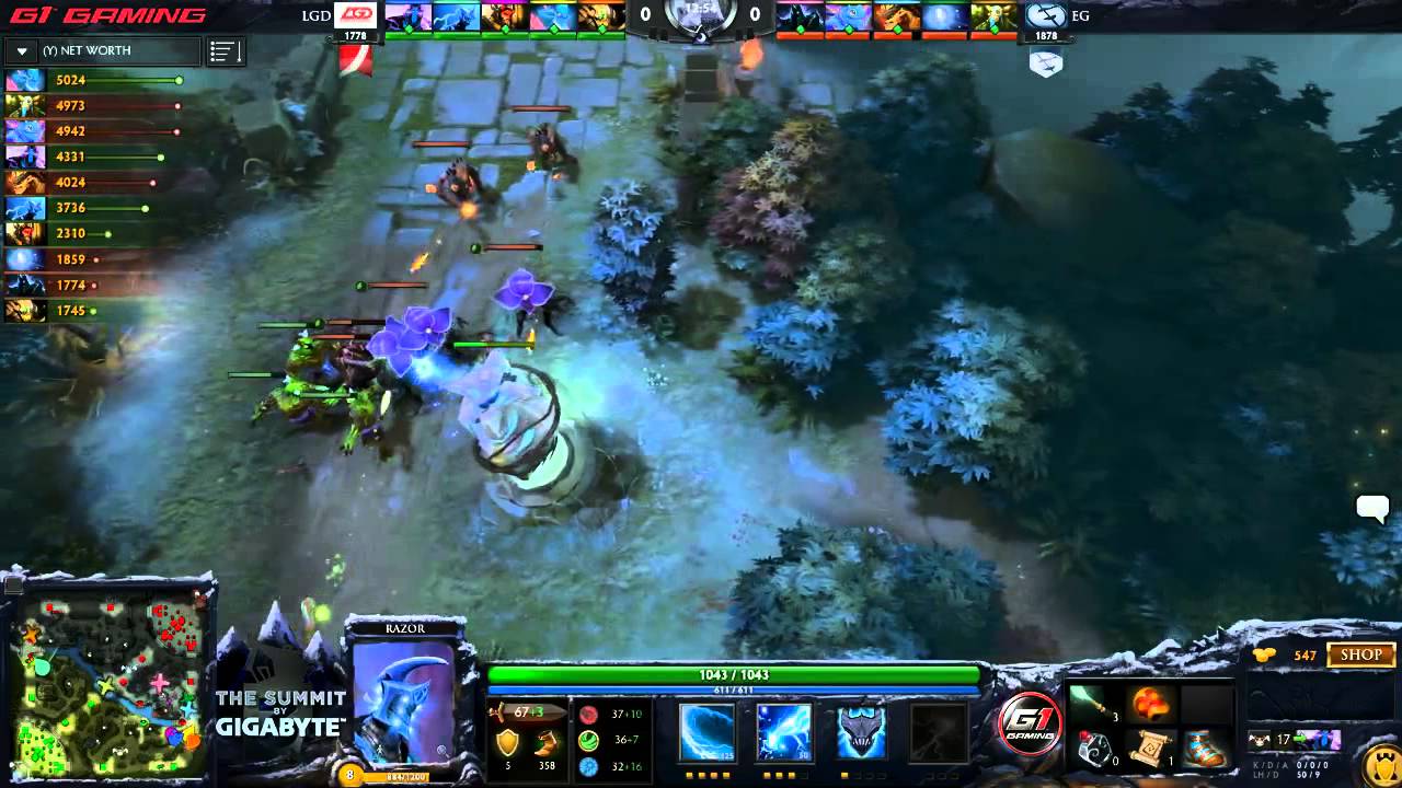 LGD vs. EG Game 1 The Summit 3 Lan Finals