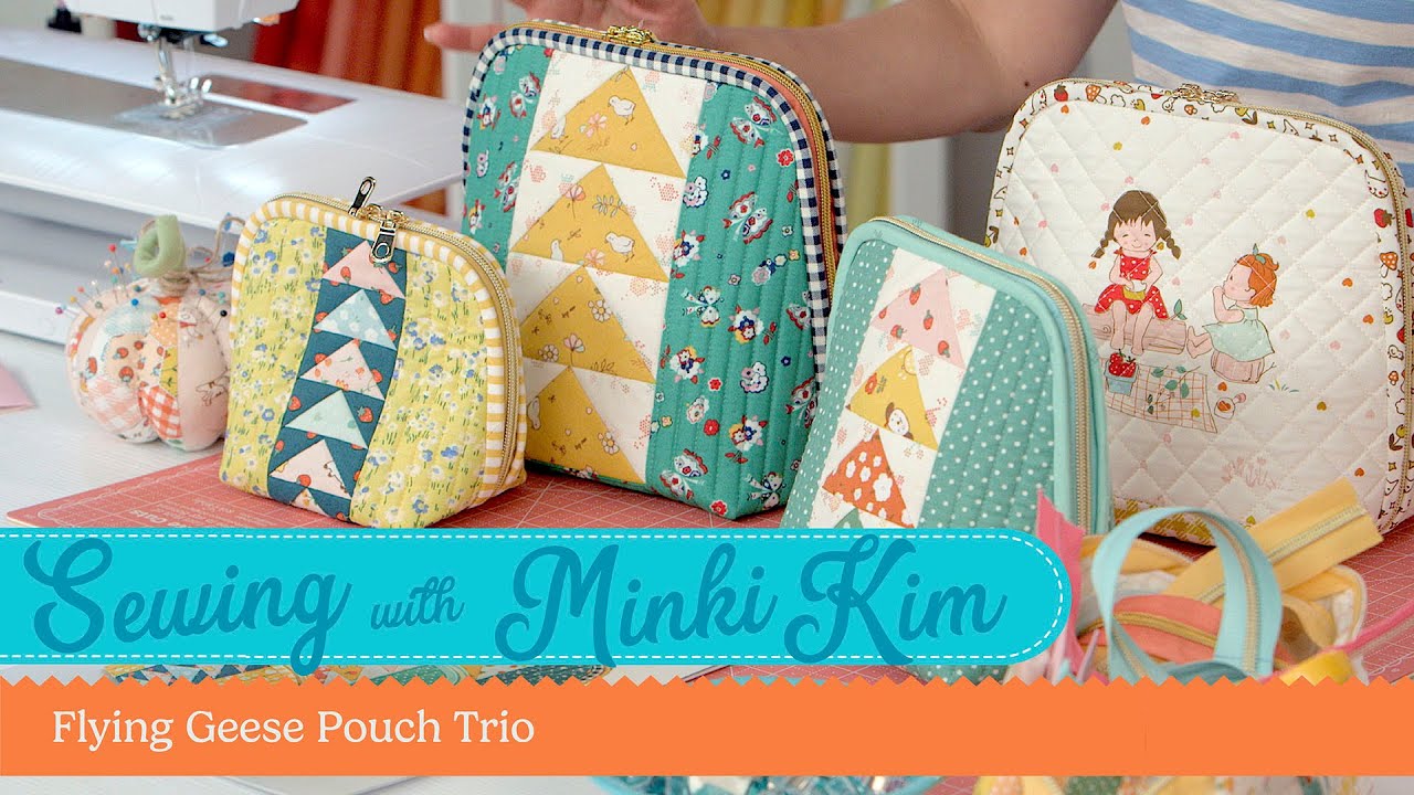 Simple Flying Geese Pouch with Minki Kim