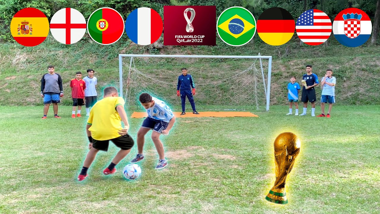 COPA DO MUNDO DESAFIO 1 x 1 COM MUITA HABILIDADE DOS JOGADORES! ‹ Rikinho ›