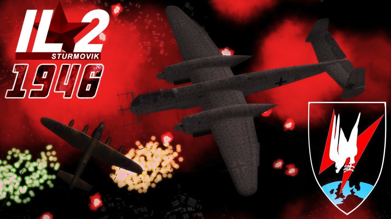 Full IL-2 1946 mission: He-219 Uhu - Nightfighting in BAT