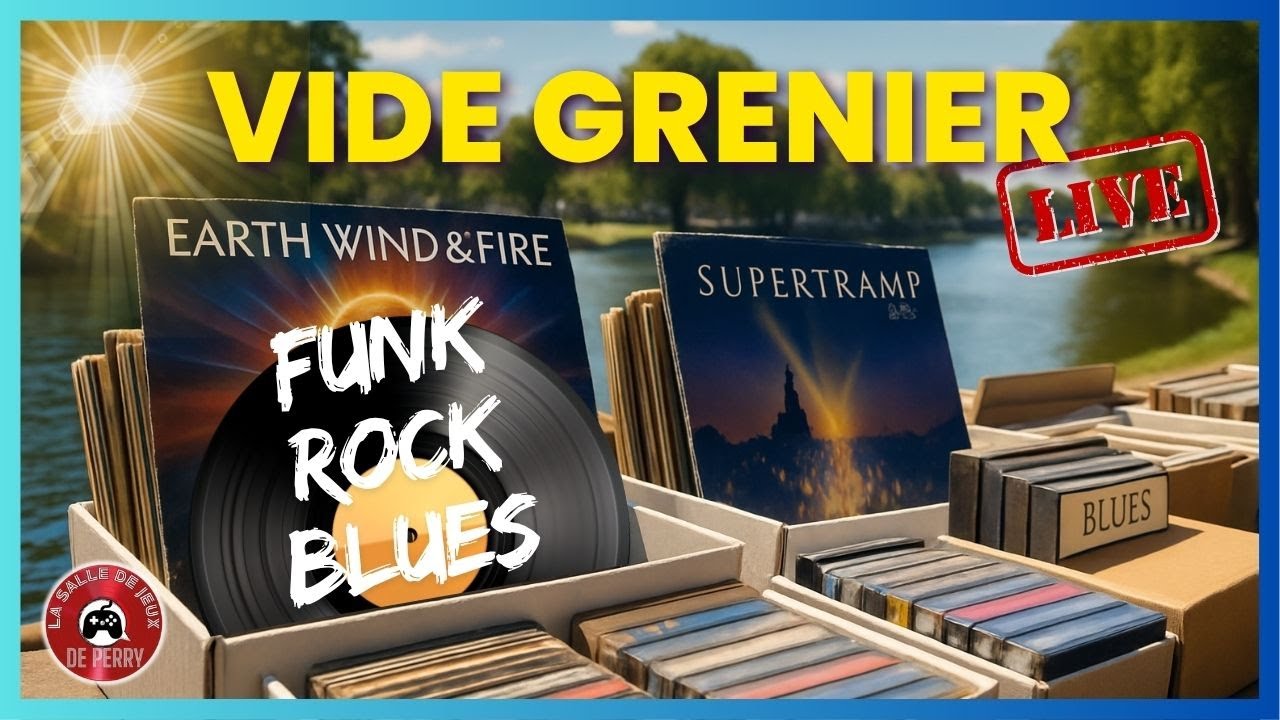 #231 - VIDE GRENIER LIVE - Vinyles et K7, en avant la musique 😎🎶☀️