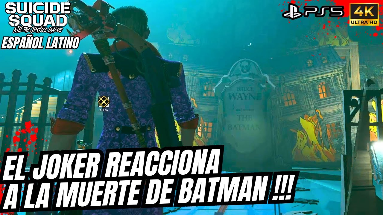 El Nuevo Joker reacciona a la Muerte de Batman espa&ntilde;ol latino Suicide Squad Kill The Justice League