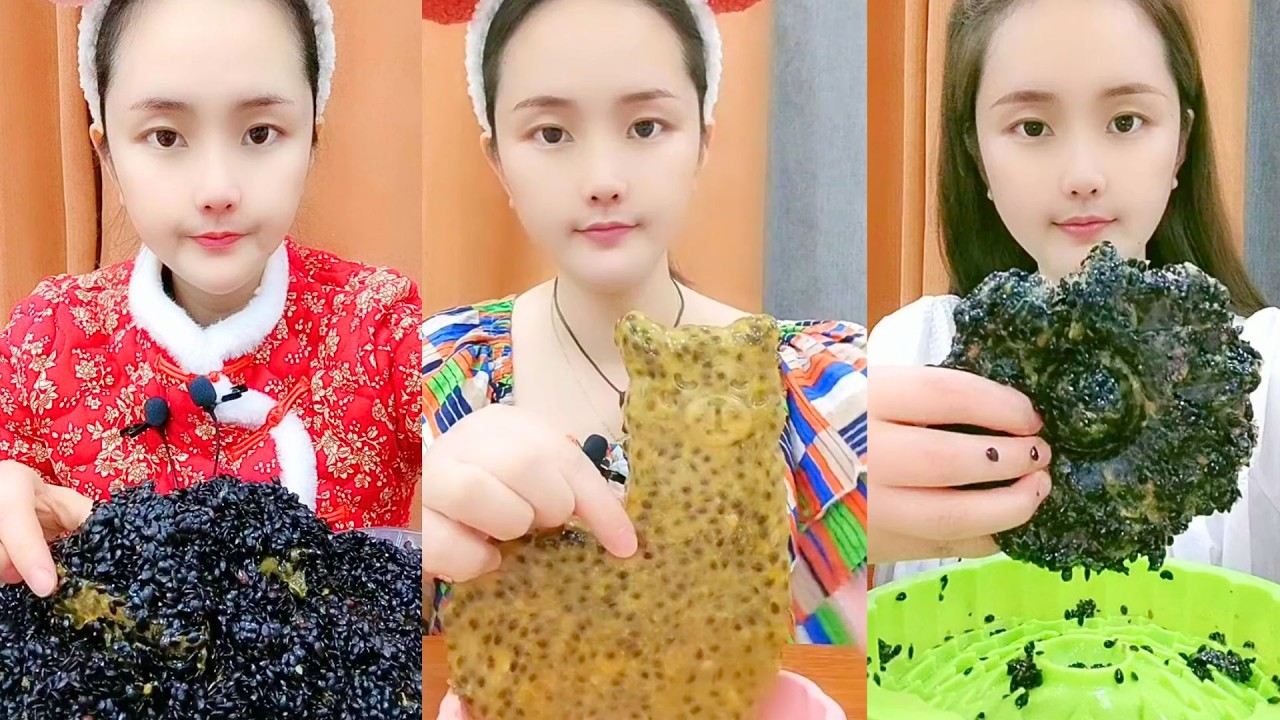 Chinese Passion Fruit Grain Mix ASMR Eating Show #105