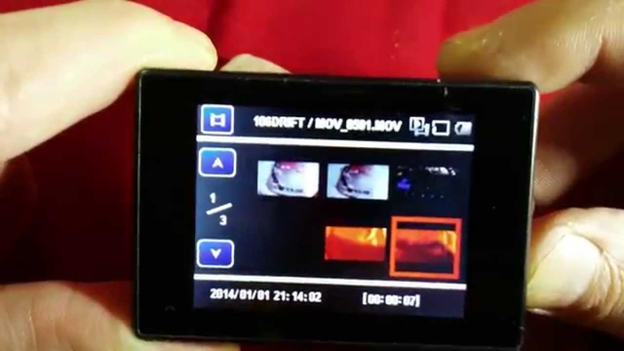 KAMERA SPORTOWA SJ6000 MENU ENGLISH