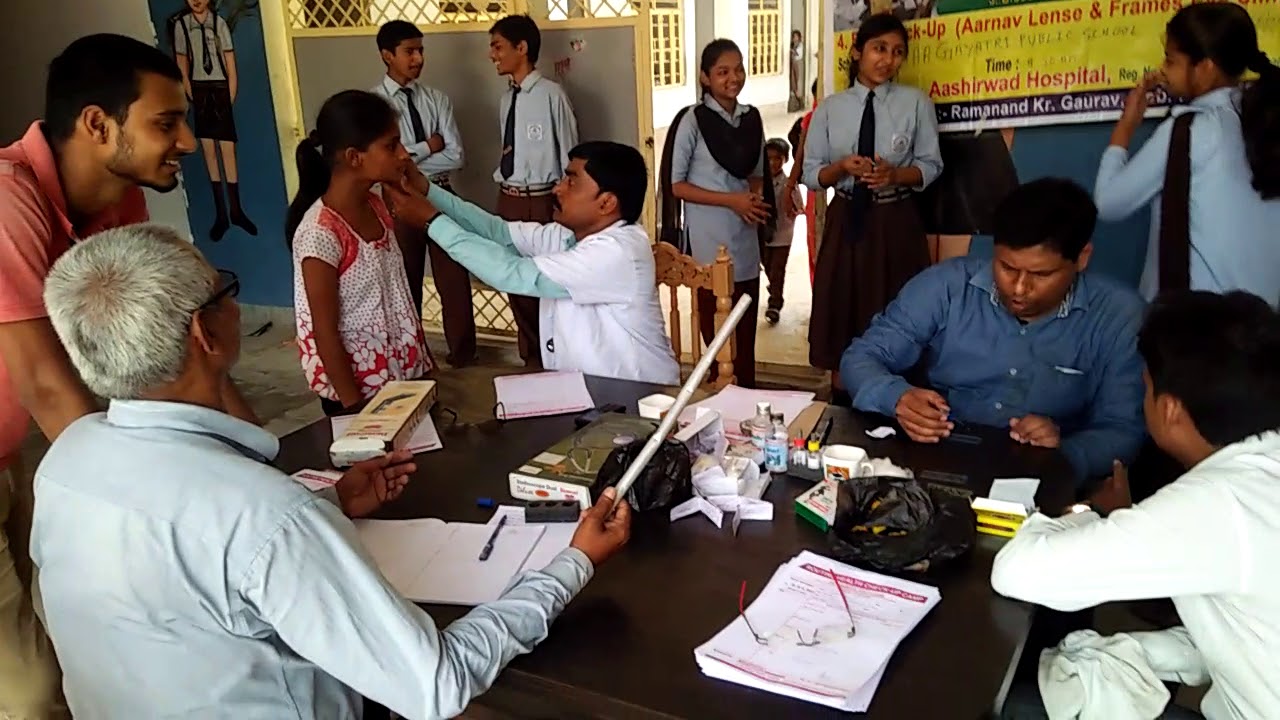Helth check up maa gayatri public School muzaffarpur bihar  medical  maa gayatri educational trust