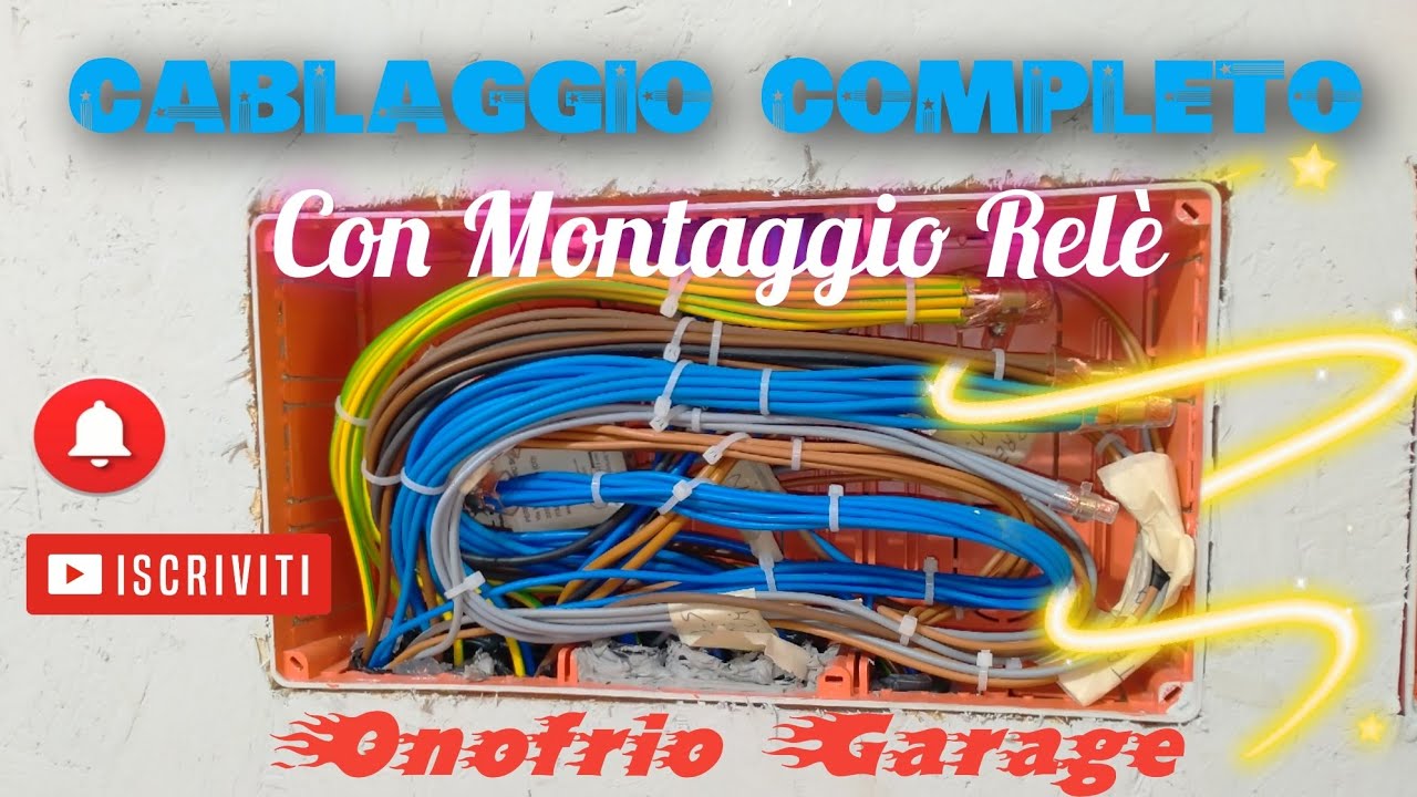 CABLAGGIO CASSETTA DI DERIVAZIONE SOTTO IL QUADRO ELETTRICO, cablaggio a regola d'arte