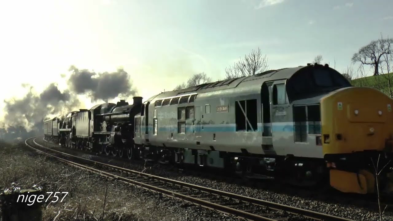 Locomotive Movement 37409 + 5029 + 34046  Crewe H.S. to KWVR 17/03/26